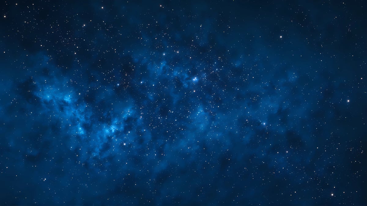 A vast celestial panorama of swirling mists and countless stars